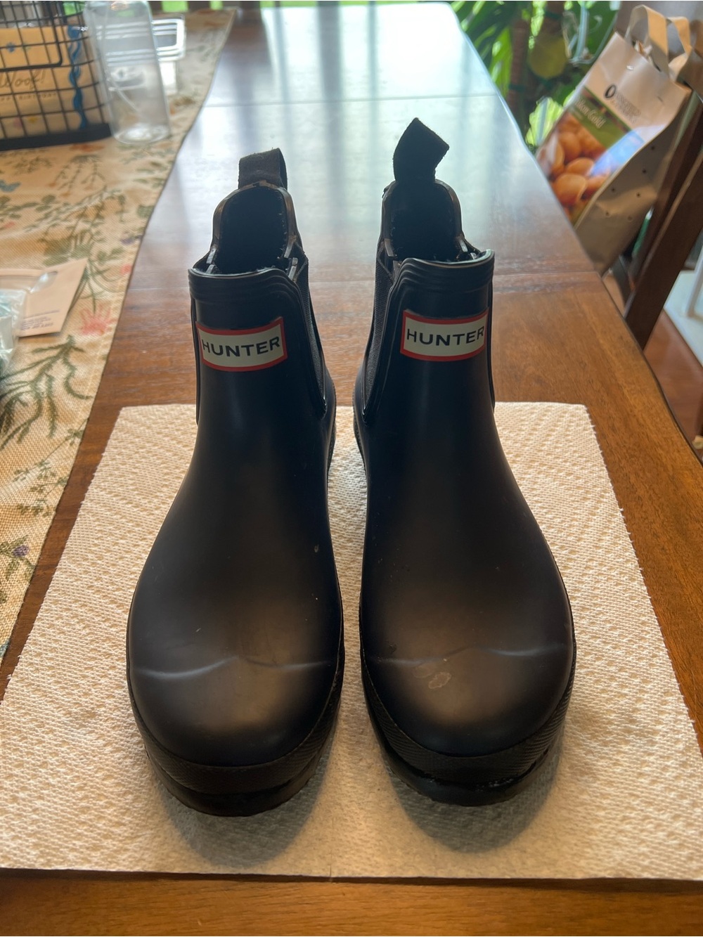 Hunter Navy Blue boots - Picture 2 of 4